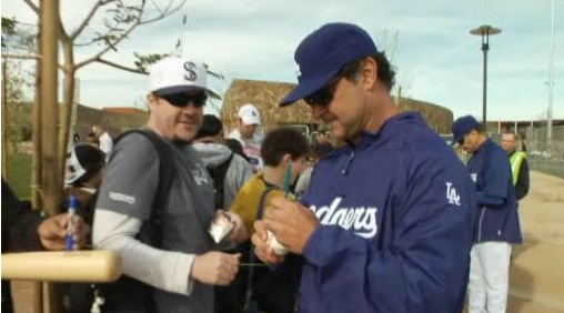 Don Mattingly at Camelback Ranch